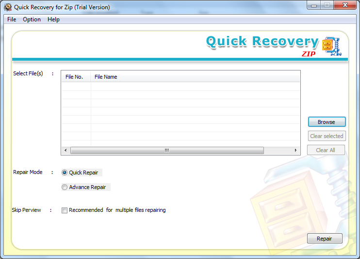 Quick Recovery For ZIP File