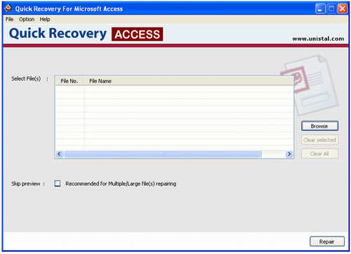 Repair MS Access Database:  #1